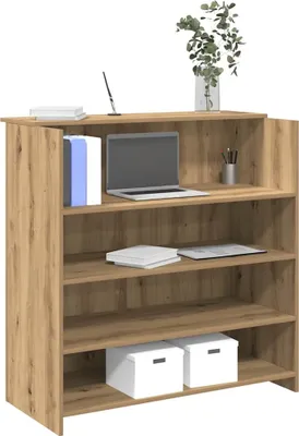 Produktbild von "2026 Promotion" Empfangstheke Artisan-Eiche 100x50x103,5 cm Holzwerkstoff - Schreibtische CC17869