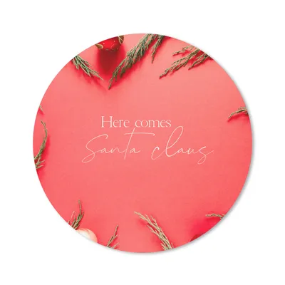 Produktbild von MuchoWow® Mauspad Mousepad Weihnachten - Rot - Zitat 20x20 cm - Mousepads - Maus Mat - Pad - Mausunterlage - Schreibtischmatte