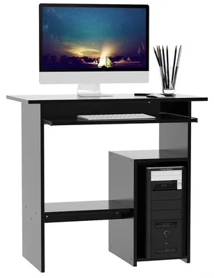 Immagine prodotto di HOMCOM Tavolo per computer, scrivania, tavolo da ufficio, tavolo da gaming, tavolo per PC, nero