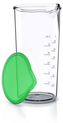 Produktbild von Arendo 600 ml Messbecher, für Handrührer & Handmixer geeignet, mit Verschlusskappe, Transparent