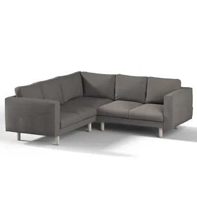 Produktbild von Dekoria Bezug für Norsborg 4-Sitzer Ecksofa, dunkelgrau, Norsborg 4-Sitzer Ecksofabezug