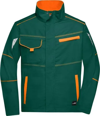 Produktbild von Workwear Jacket - COLOR - dark-green/orange, Gr. 5XL