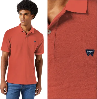 Immagine prodotto di WRANGLER Herren, Polo REFINED POLO SHIRT, M, Rot, polo, herren,