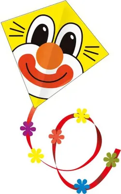 Produktbild von Einleinerdrachen Clown 70x70cm, 1 Stück
