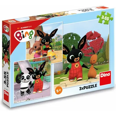 Zdjęcie produktu dla Dino Toys Puzzle Królik Bing 165 Elementów - Edukacyjne Puzzle Dla Dzieci 5+