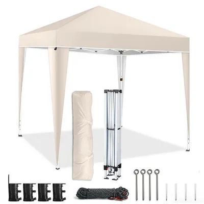 Obrázek produktu pro 3X3M Pop-Up pavilon Skládací, Instant Outdoor pavilon Stan pro kempování, pláž, zahradu, party a outdoorové akce, khaki