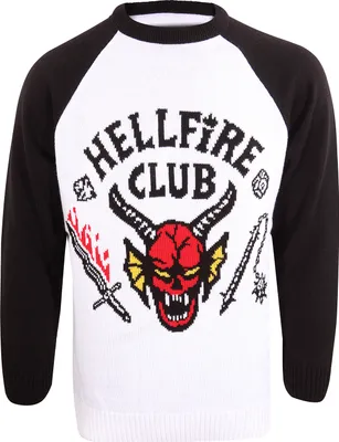 Produktbild von Stranger Things Sweatshirt Christmas Jumper Hellfire Club Größe L