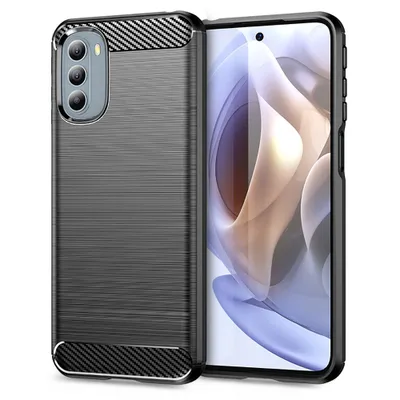 Obrázek produktu pro Techsuit Carbon Silicone Back Cover pouzdro pro Motorola Moto G41 / Moto G31 - černé