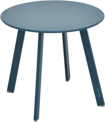 Produktbild von Runder Gartenbeistelltisch Saona in mattem Blaugrün - 50 × 45 cm - Hespéride