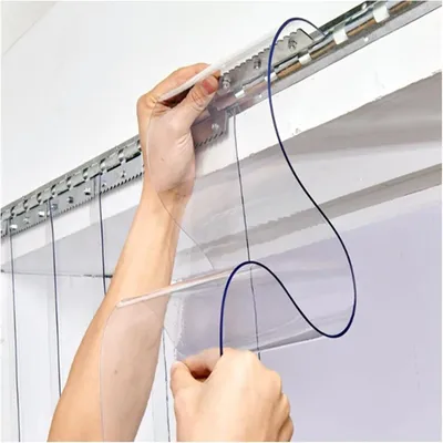 Immagine prodotto di Tenda a strisce in PVC - Trasparente per celle frigorifere