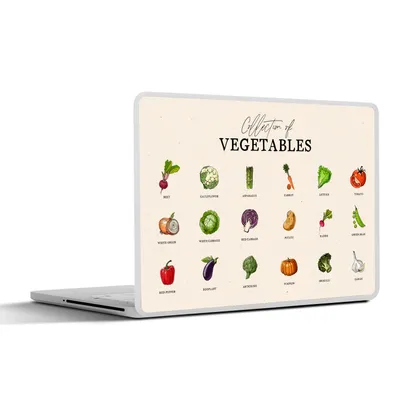Produktbild von MuchoWow® Laptop Aufkleber Sticker Cover Küche - Gemüse - Lebensmittel 30x22 cm - Laptop-Sticker