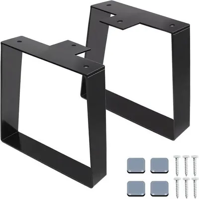 Zdjęcie produktu dla 2 trapezowe nóżki meblowe, metalowe nóżki do mebli, metalowe nogi do stołów