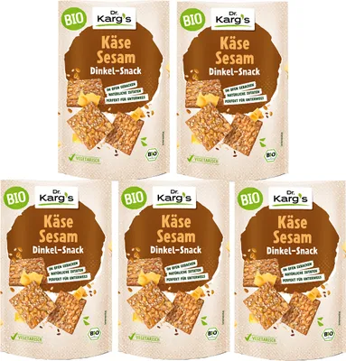 Immagine prodotto di Dr Kargs formaggio di farrosnack croccante integrale 110g confezione da 5 pezzi