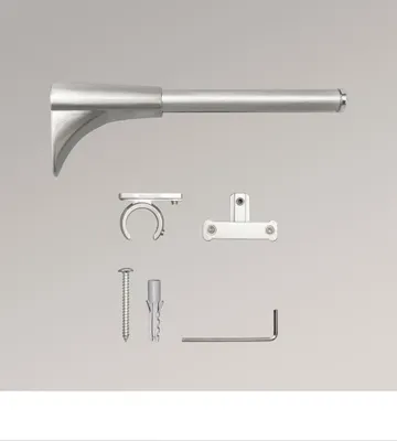 Produktbild von LYSEL® Universalträger Topaz 1- und 2-Lauf für Stangen Ø 16mm Edelstahl-Optik