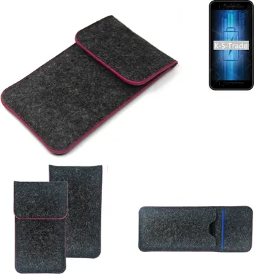 Produktbild von K-S-Trade Handy Schutz Hülle kompatibel mit Energizer Ultimate U505S Schutzhülle Handyhülle Filztasche Pouch Tasche Case Sleeve Filzhülle