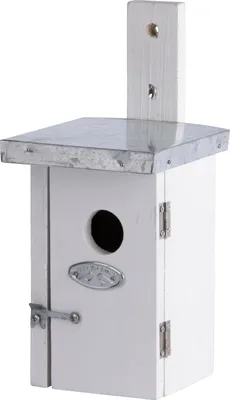 Image de Esschert Design Nichoir Troglodyte mignon blanc ; NK38W