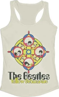 Produktbild von The Beatles Yellow Submarine & Portholes Sand S Damen T-Shirt