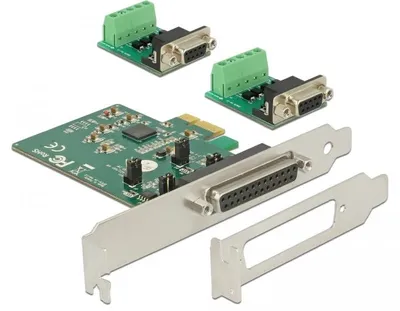 Produktbild von DeLOCK 65841, PCIe, Seriell, Niedriges Profil, PCIe 2.0, RS-422/485, Schwarz