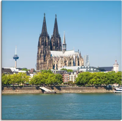 Produktbild von ARTland Leinwandbild Kölner Dom Größe: 50x50 cm