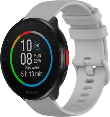 Produktbild von Strap-it Polar Pacer Luxus-Silikonarmband (Grau)