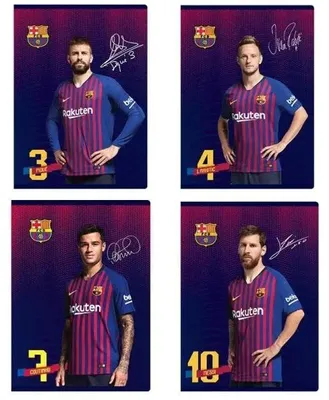 Zdjęcie produktu dla Zeszyt A5/60k kratka FC Barcelona (10szt) ASTRA - ASTRA papiernicze
