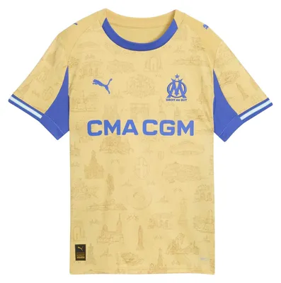 Produktbild von Puma - "2025/2026" Fußballtrikot für Kinder GT39282 (128) (Gold/Königsblau), KI-generiertes Bild