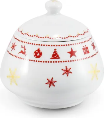 Produktbild von Weihnachtsporzellan, Zuckerdose, 0,30 l, tschechisches Porzellan, Leander