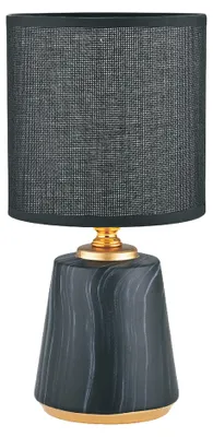 Image de Lampe de table en céramique STOŁOWA noire 1xE14x40W céramique / plâtre dim. : 27x13x13 cm IP20 Zuma Line