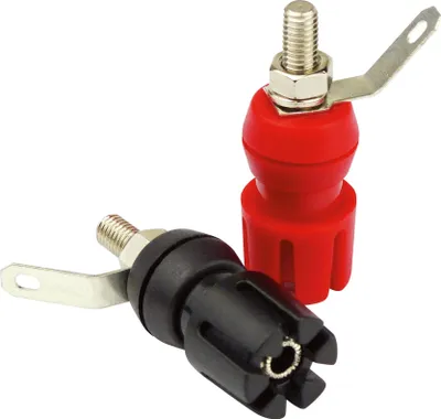 Produktbild von Dynavox Bananenstangenklemmen Weiblich Set - Rot/Schwarz