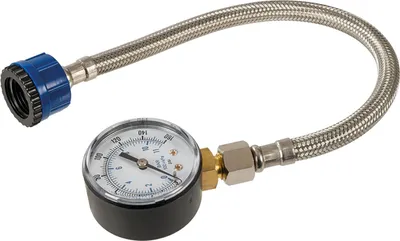 Produktbild von Wasserdruckmesser mit Edelstahlschlauch 0–11 bar