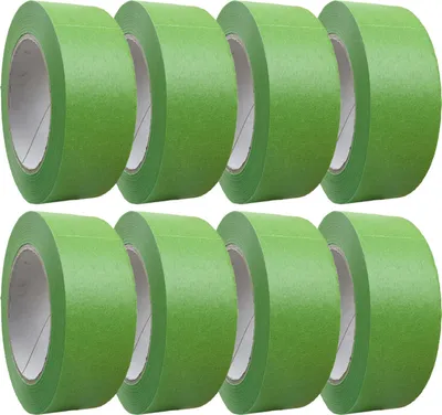 Produktbild von 8 Rollen Profi+ Feinkreppband grün 38mm x 50m