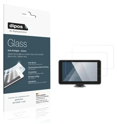 Image de 2x Protection écran pour geekmaxi SD7293A 7 Pouces Verre souple Film Protecteur 9H dipos