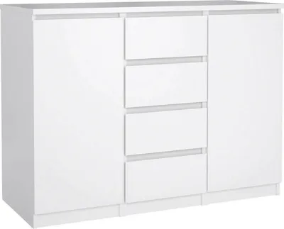 Immagine prodotto di Comò - Bianco lucido 50x120,8x90,7h cm
