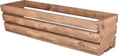 Produktbild von KOTARBAU® Blumenkasten Kräuterkasten aus Holz Langer Balkon-Blumenkasten 60x18x15cm Braun