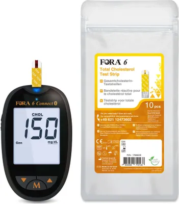 Obrázek produktu pro Měřiče cholesterolu FORA 6 Connect (víceparametrové)