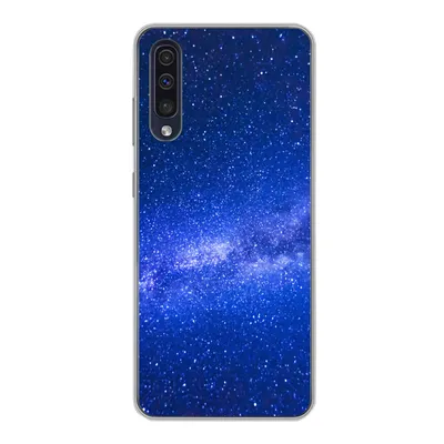 Produktbild von MuchoWow® Handyhülle Schutzhülle Hülle für Samsung Galaxy A30s Sternenhimmel - Universum - Blau - Jungen - Mädchen - Kinder Silikon Softcase Handy Hülle - Karteninhaber