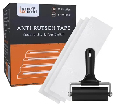 Produktbild von HomeLuxWorld Transparente Antirutschstreifen 10x61 cm - 15 Stück
