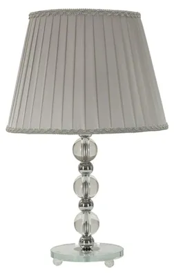 Immagine prodotto di Lampada da Tavolo Tolly con paralume in tessuto grigio CM Ø30x48