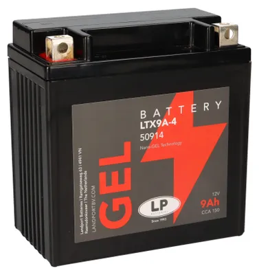 Produktbild von Batterie 12V 9Ah für Motorrad Startbatterie MG LTX9A-4