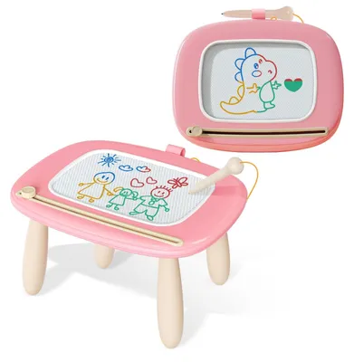 Produktbild von Magnetische Zeichentafel Maltafel - Rosa - 1-3 Jahre - Lernspielzeug für Kleinkinder