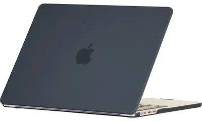 Produktbild von Mobigear Schutzhülle für MacBook Air 13 Zoll (2022-2026), Hartschalenhülle, MacBook Case - Schwarz - Modell A2681 / A3113 / A3240 / A3449