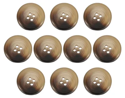 Produktbild von Set mit 10 farbigen Knöpfen, 25 mm Durchmesser, 4 Löcher, für Kleidung und Bastelarbeiten