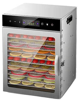 Obrázok produktu pre Odstraňovač vlhkosti z potravín, 24-hodinový časovač, veľká kapacita, biela – 12 vrstiev