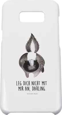 Produktbild von Mr. & Mrs. Panda Samsung Galaxy S8 plus Handyhülle  Stinktier Angriff - Weiß - Geschenk, Cover, Wildtier, Hülle, Raubtier, Handy Case, Drohung, Stinki, Skunk