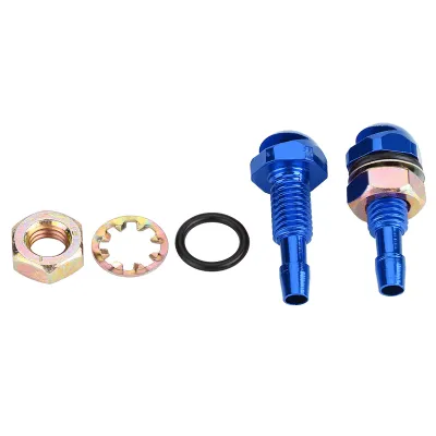 Image de 2 buses universelles de lave-glace en alliage d'aluminium pour voitures, bleues