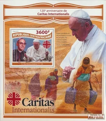 Produktbild von Briefmarken Zentralafrikanische Republik 2017 Mi Block 1690 (kompl. Ausgabe) postfrisch Caritas International
