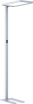 Produktbild von LED Stehleuchte Luka Silber Up & Down 2 x 40W 8400lm Neutralweiß 4000K UGR<18 dimmbar + Bewegungssensor + Tageslichtsensor