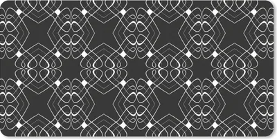 Produktbild von MuchoWow® Mauspad Mousepad Muster - Linie - Schwarz und Weiß 60x30 cm - Mousepads - Maus Mat - Pad - Mausunterlage - Nachhaltig