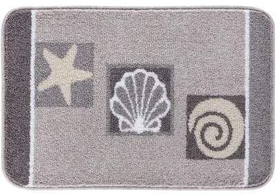 Produktbild von Grund Badteppich Aquatica - Premium Design Badematte, Farbe:Taupe, Größe:60x90 cm