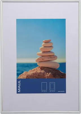 Produktbild von MAUL Bilderrahmen MAULdesign Aluminium 30 x 40 cm, ca. A3 silber